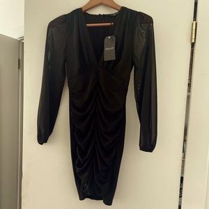 Black long sleeve dress